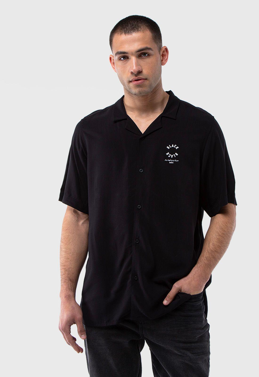 Camisa Viscosa Always Black Black Bubba-0