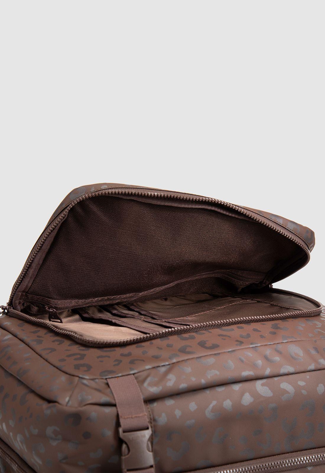 Mochila Travel Cabin Essential Brown Cheetah Bubba Essentials-4