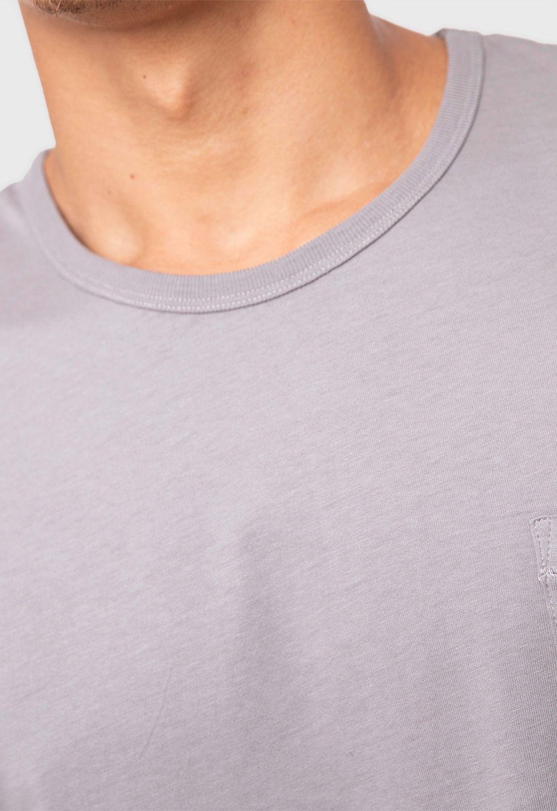 Organic Cotton  Tee Grey  Black Bubba-3