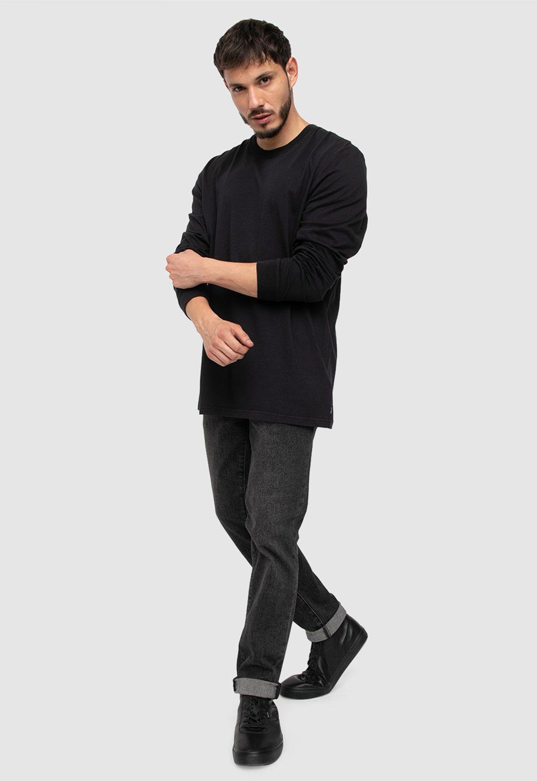 Long Shirt Black Velvet  Black Bubba-0