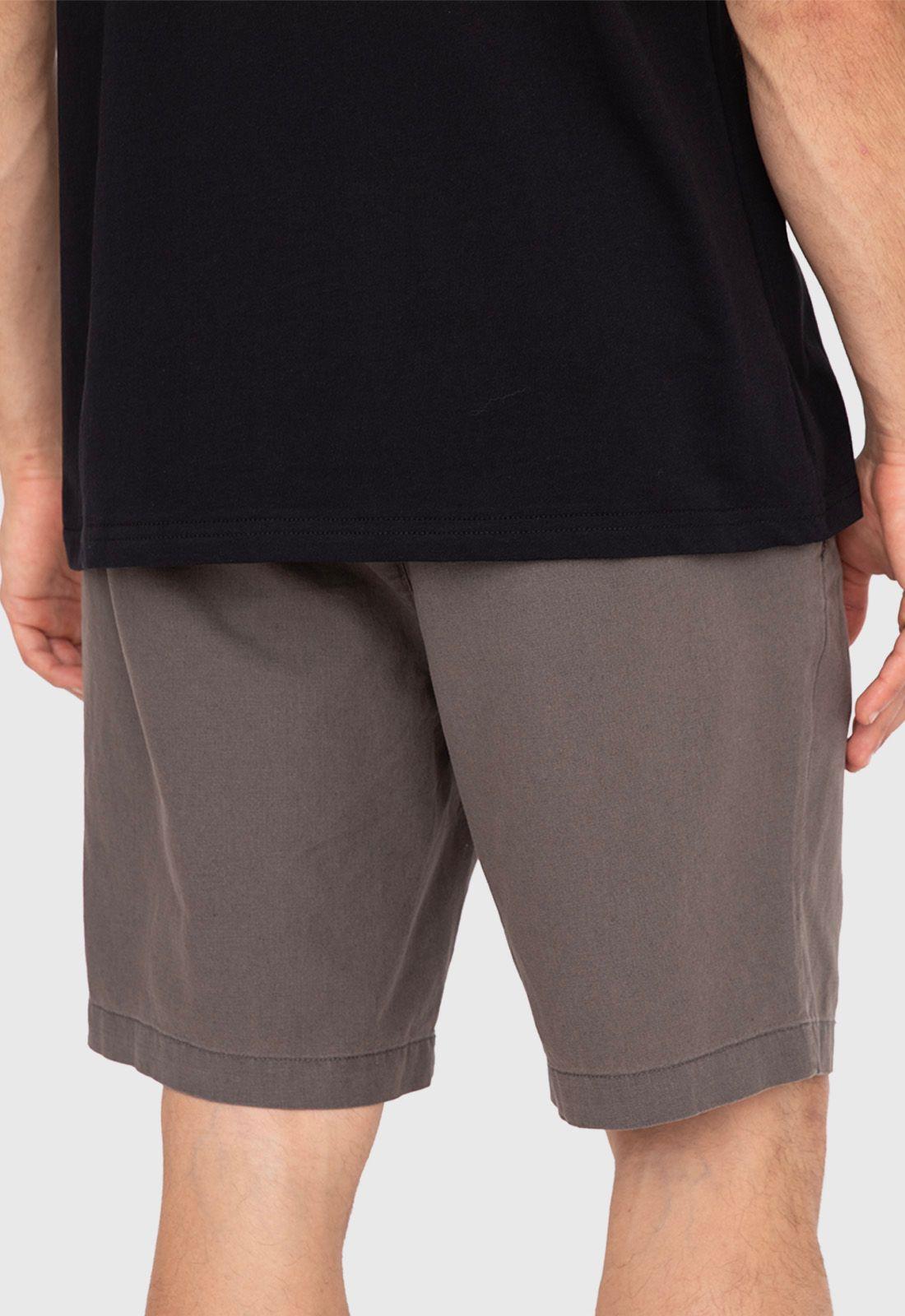 Short Lino Cotton Grey Black Bubba-2