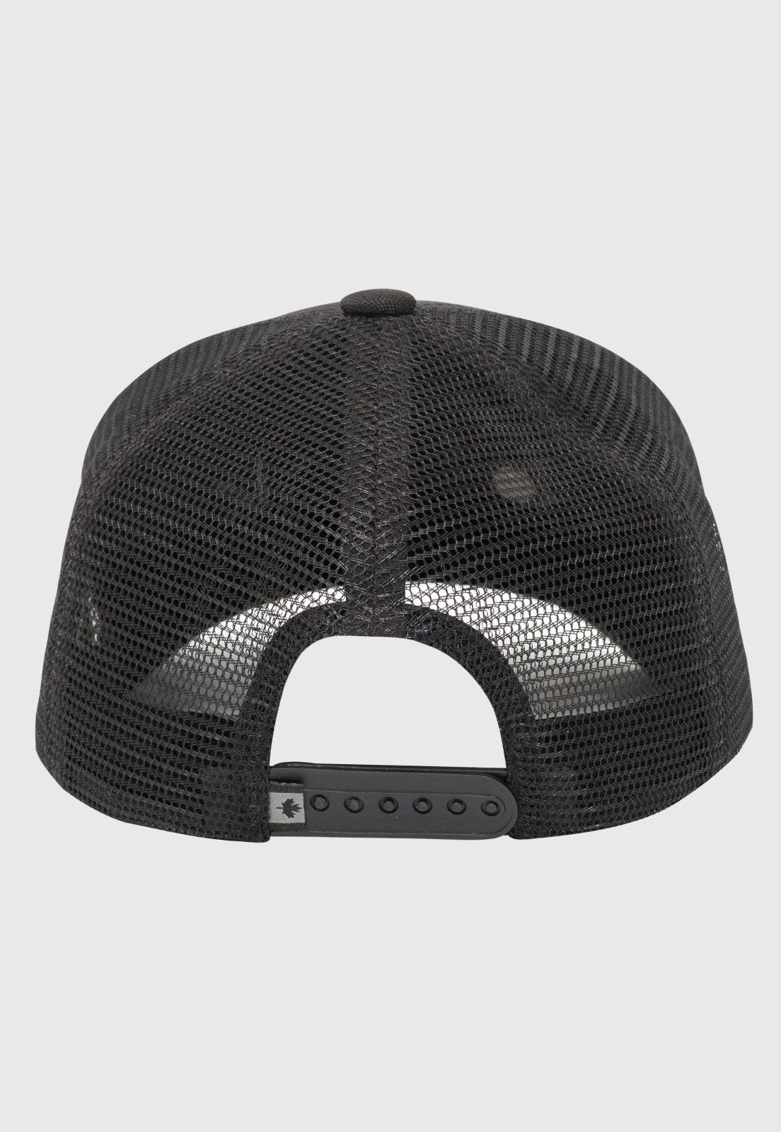 Jockey Trucker Flat Cap Black Black Bubba-2