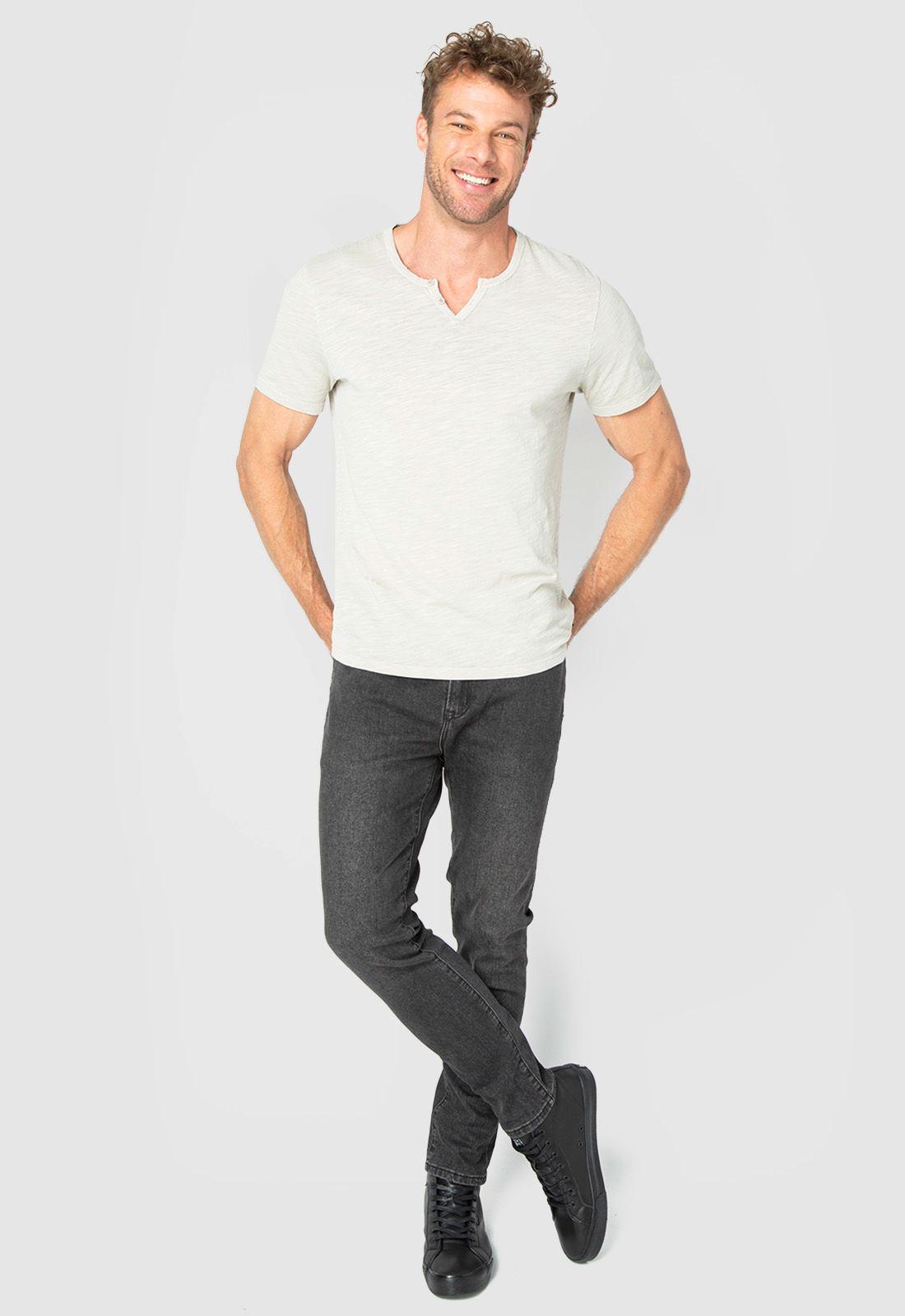 Polera Henley Sand Black Bubba-2