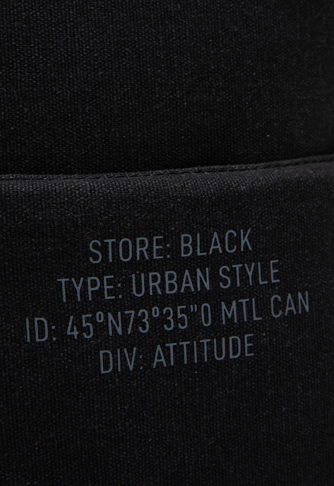 Mochila Waxed Canvas Black Black Bubba-4