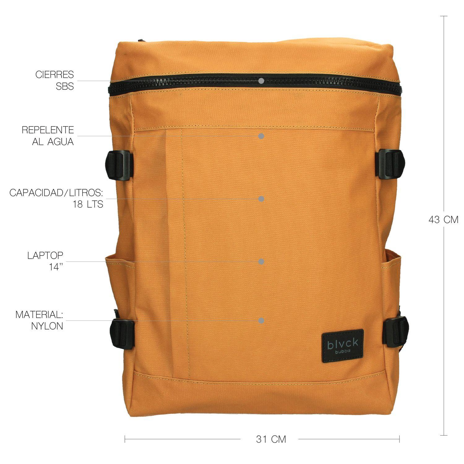 Mochila Soho Yellow Black Bubba-2