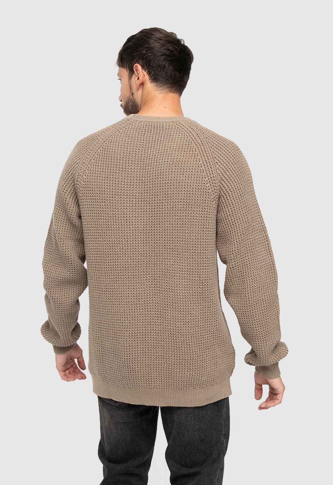 Sweater Knitted  Beige  Black Bubba-1