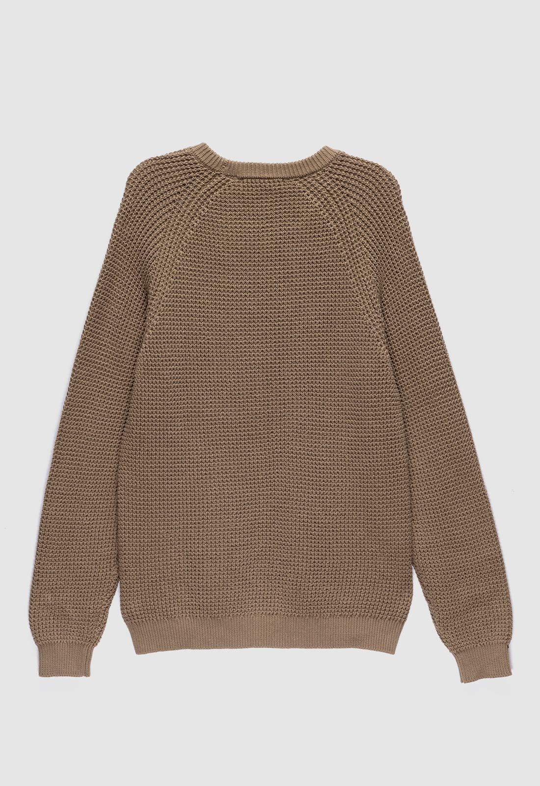Sweater Knitted  Beige  Black Bubba-6