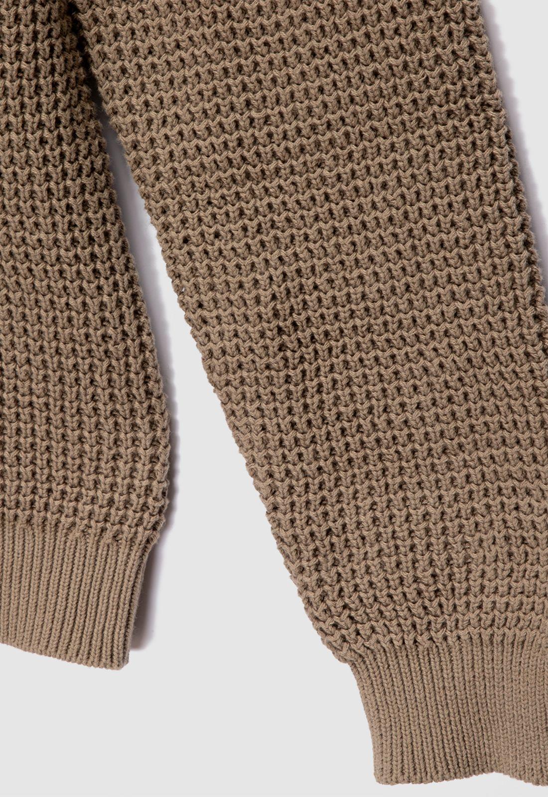 Sweater Knitted  Beige  Black Bubba-8