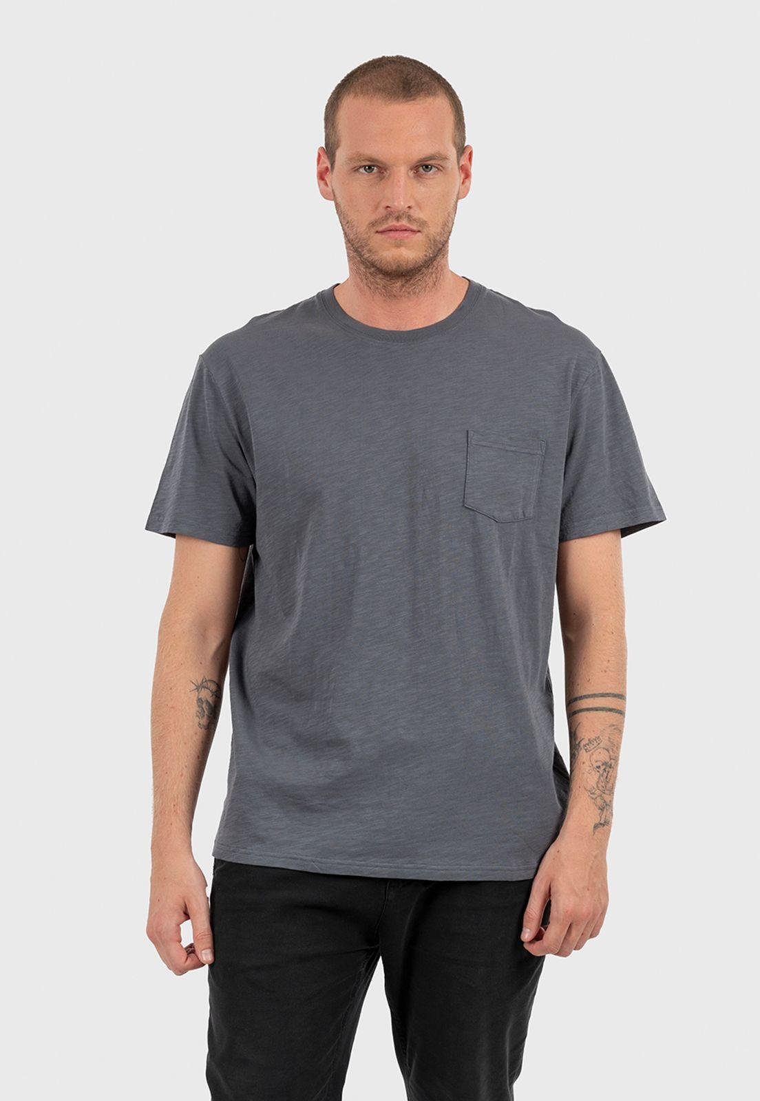 Essential Tee Pocket Steel Blue Black Bubba-0
