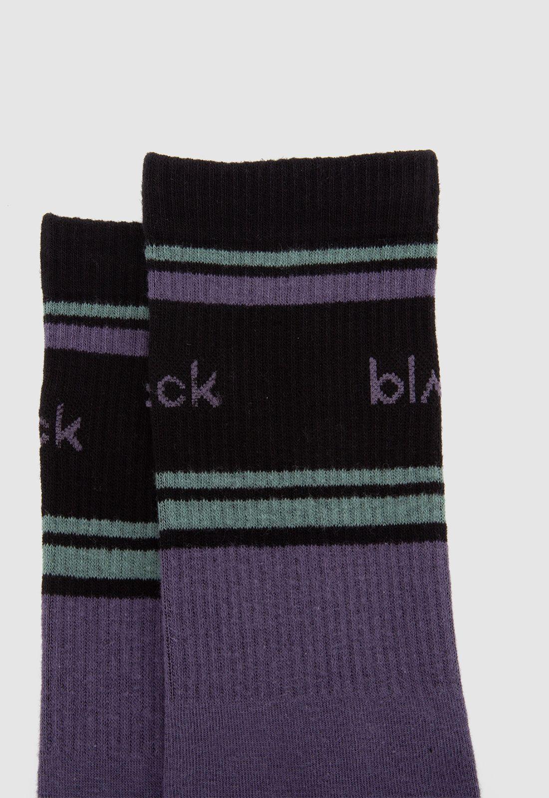 Calcetin Morado Black Bubba-2