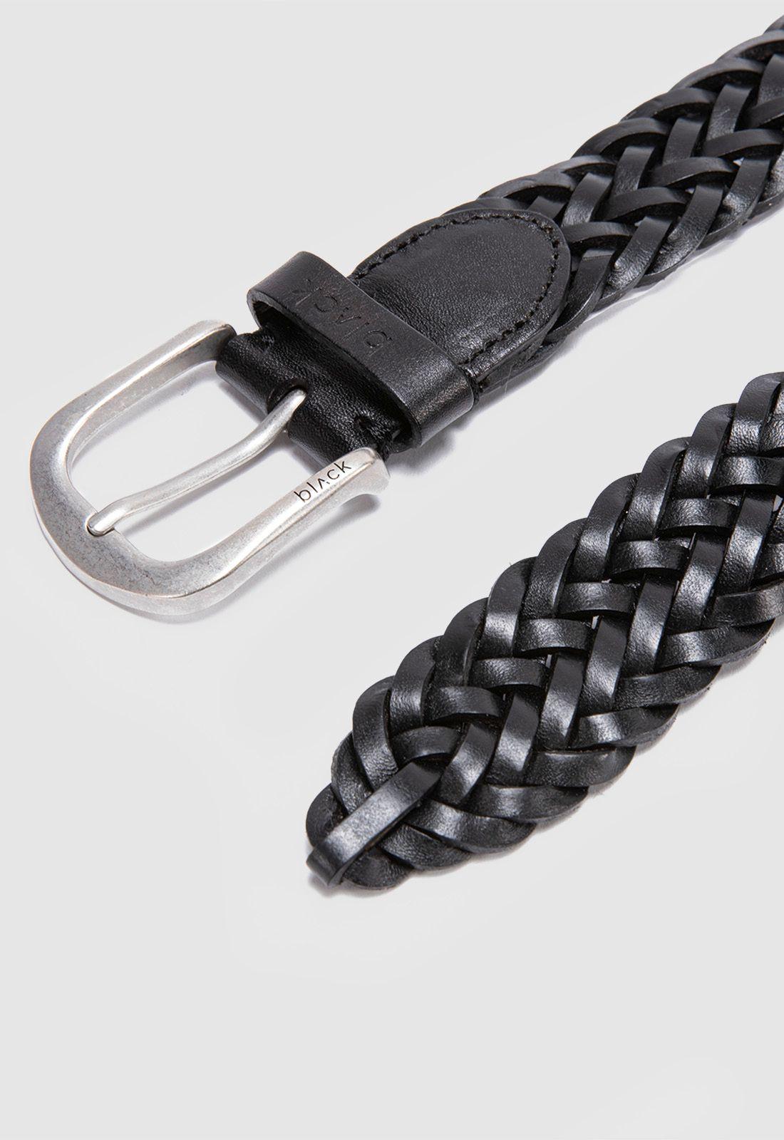 Cinturon Braid Black Black Bubba-3