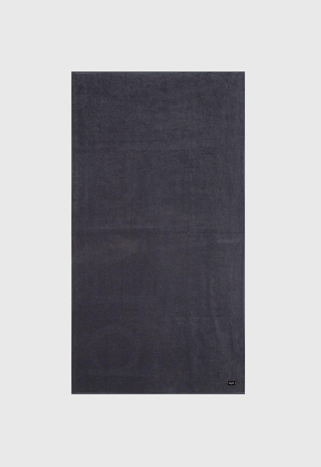 Beach Towel Dark Grey Black Bubba-1
