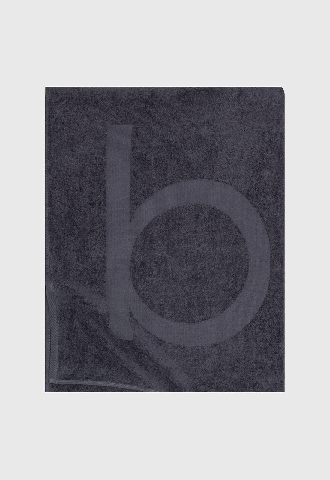 Beach Towel Dark Grey Black Bubba-2
