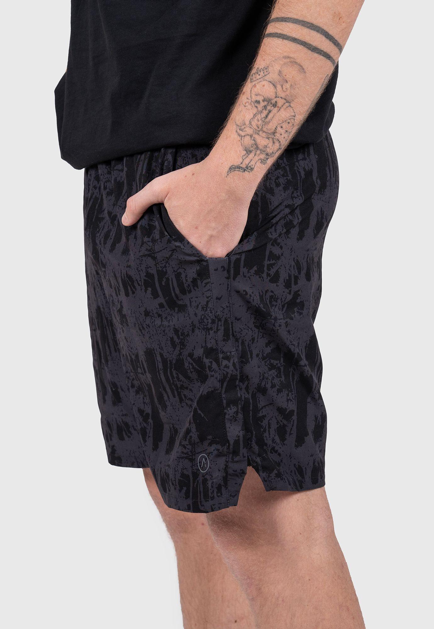 Active Short Print Black Bubba-4