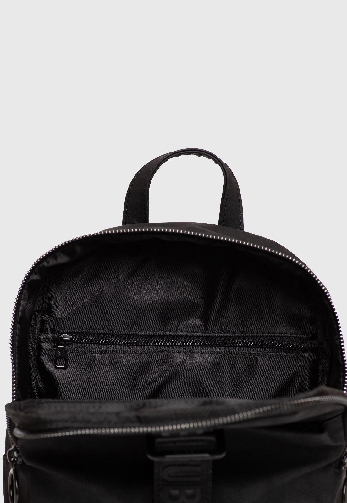 Mochila Suede Glam Black Bubba Essentials-3