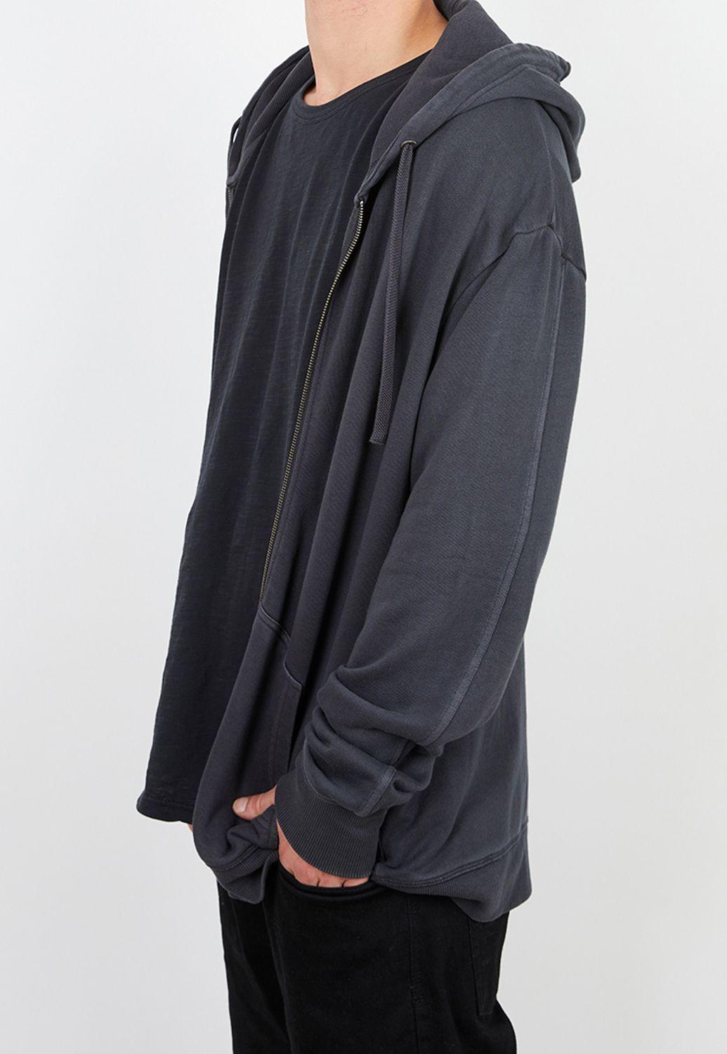 Classic Hoodie Steel Blue Black Bubba-2