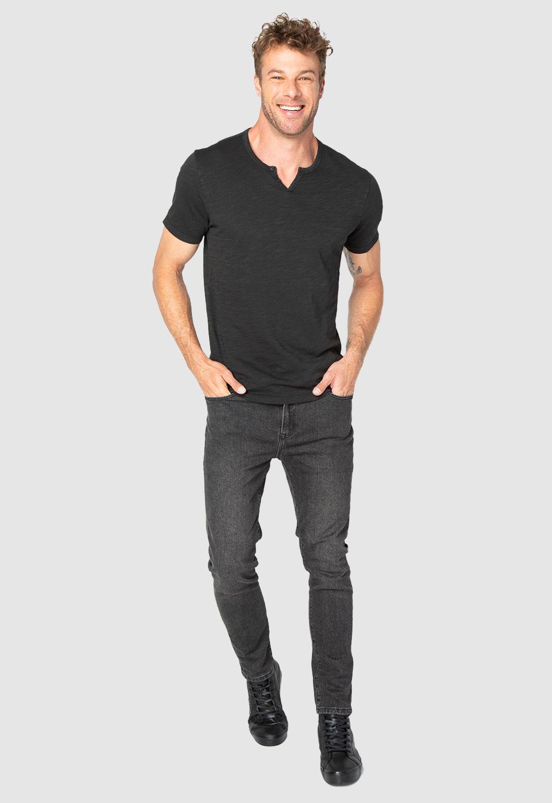 Polera Henley Black Black Bubba-2