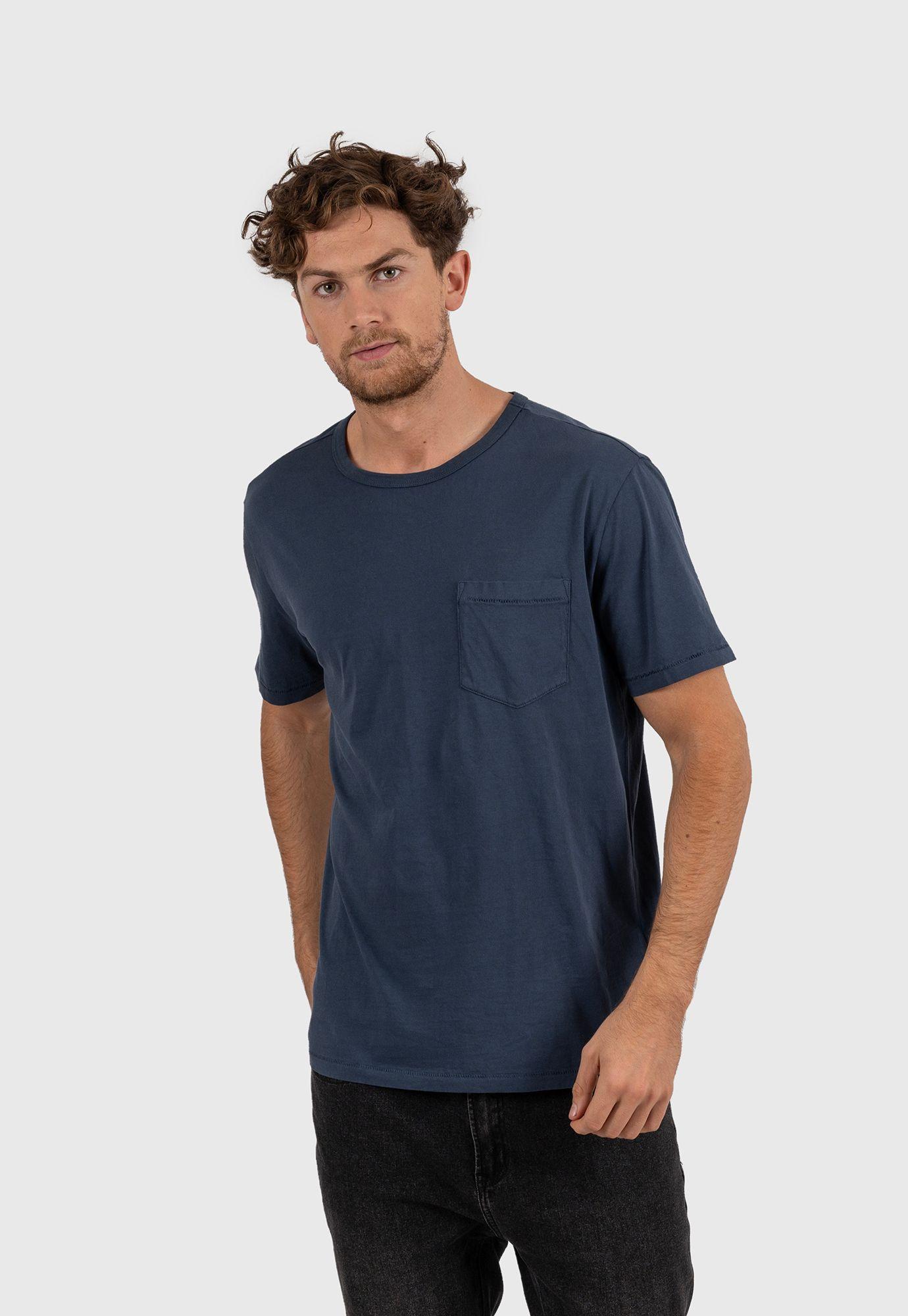 Cotton Tee Blue Stone Black Bubba-0