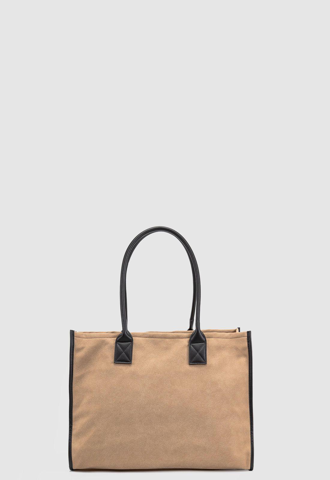 Tote Suede Beige Bubba Essentials-2