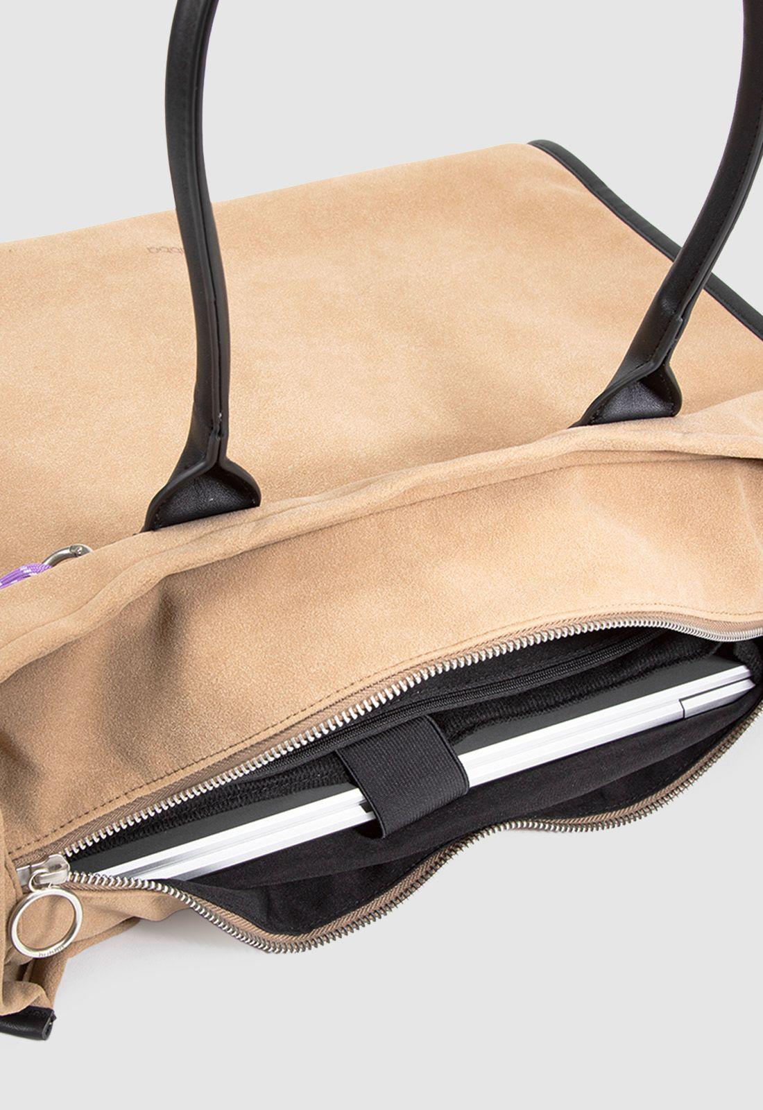 Tote Suede Beige Bubba Essentials-5