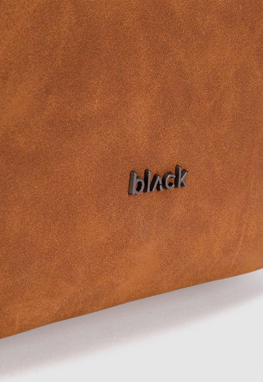 Cartera Suede Camel Black Bubba-4
