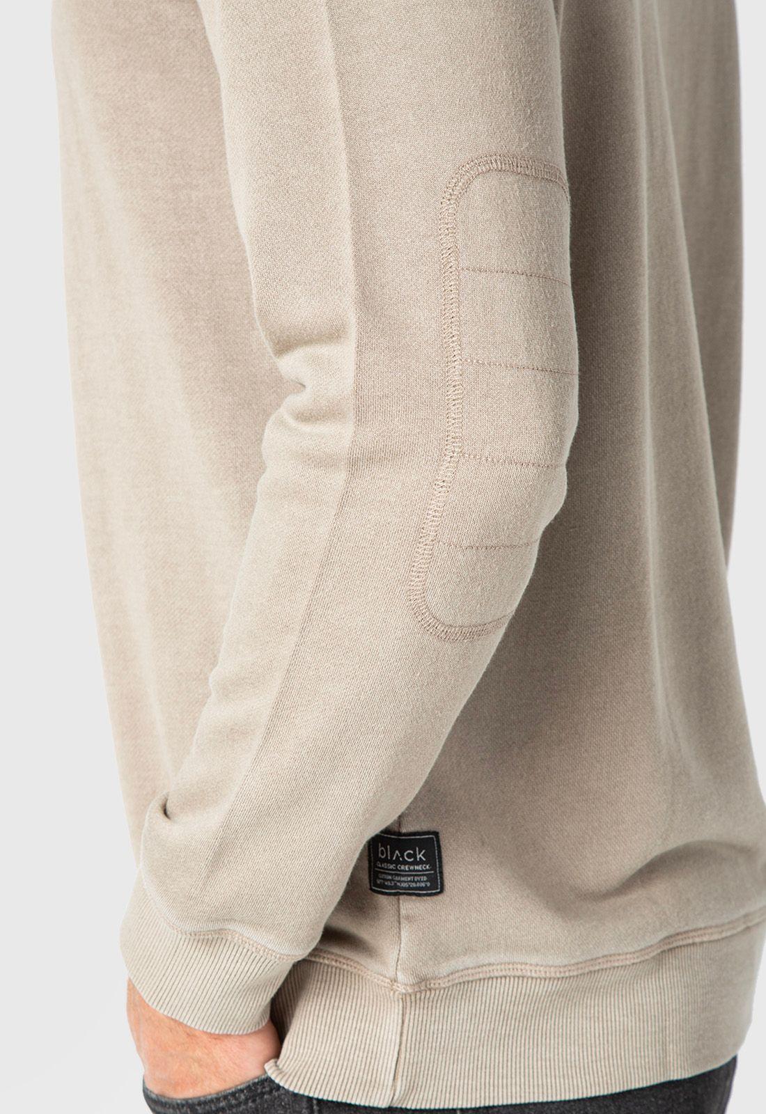 Classic Crewneck Taupe  Black Bubba-3
