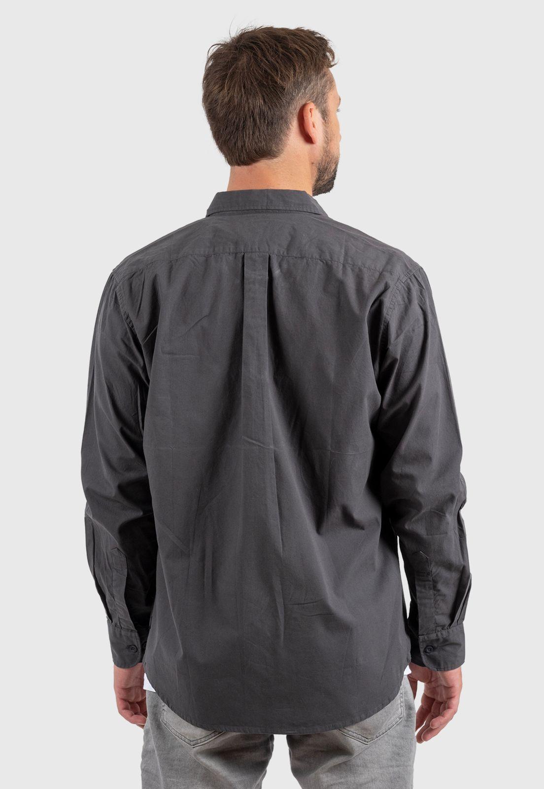 Cotton Shirt Dust Smoke Black Bubba-1