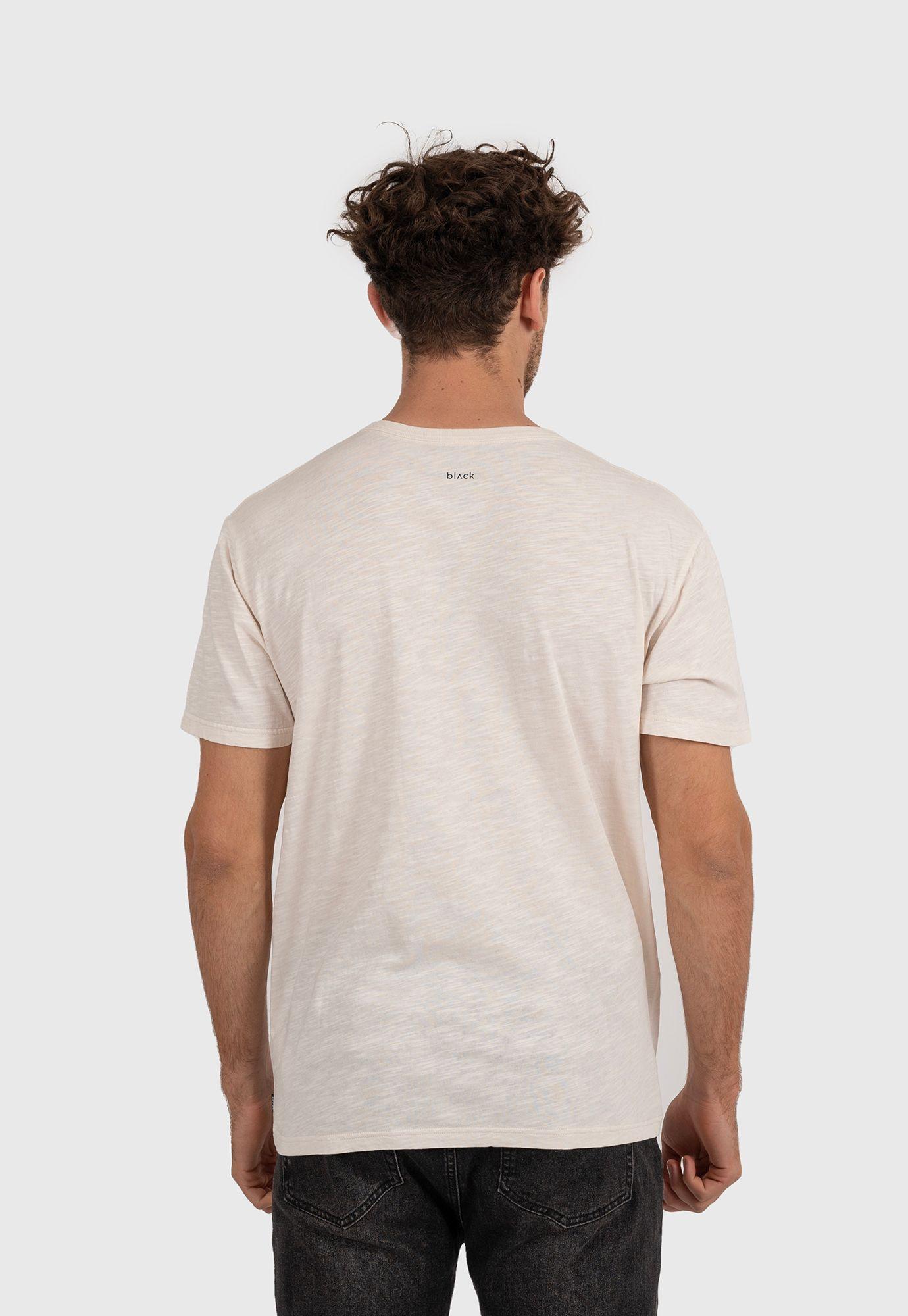 Essential Tee Organic Cotton Off White Black Bubba-3