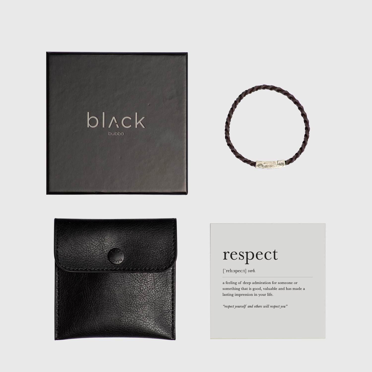 Pulsera Respect Browne Black Bubba-3