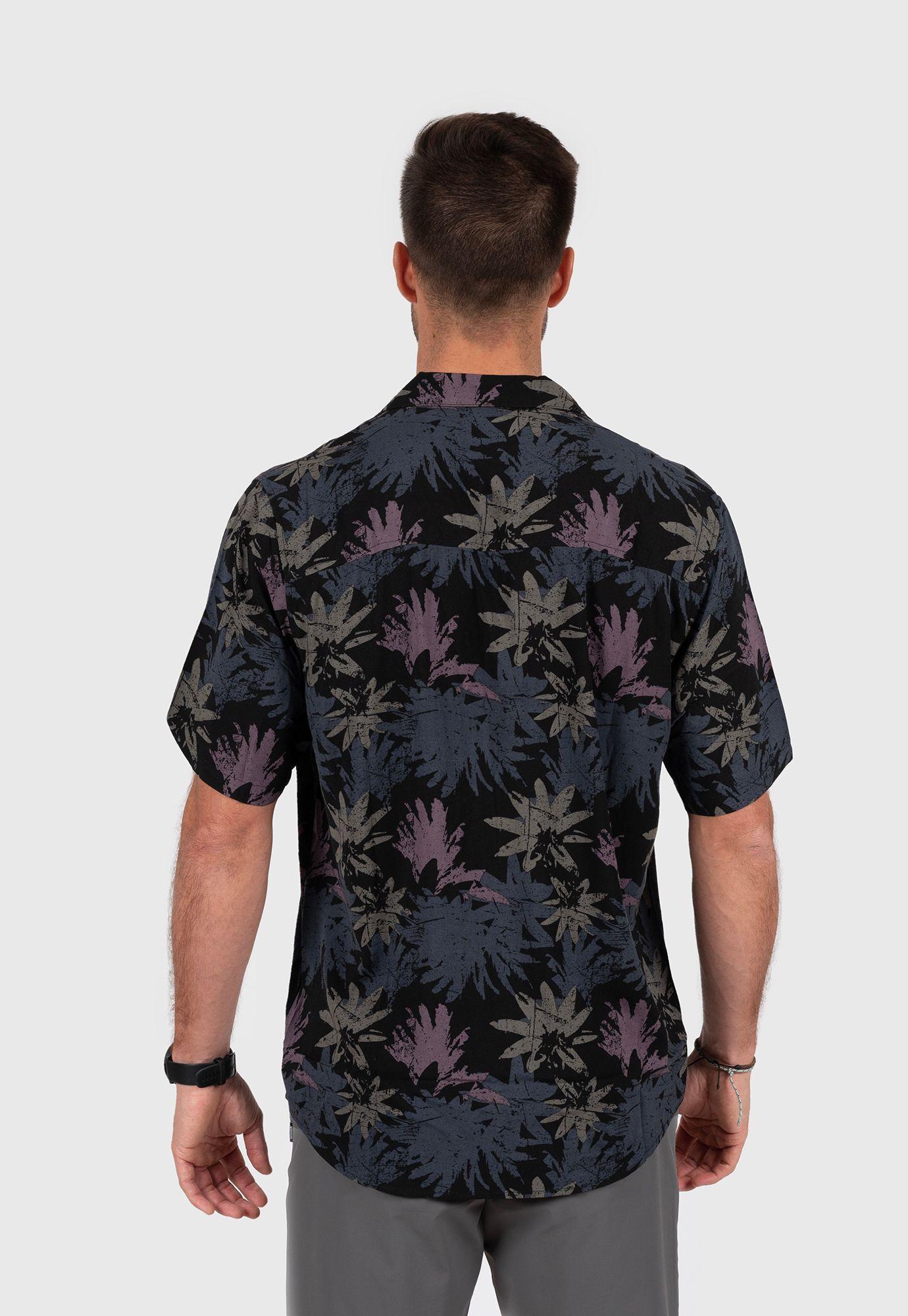 Viscose Shirt Palm  Black Bubba-2