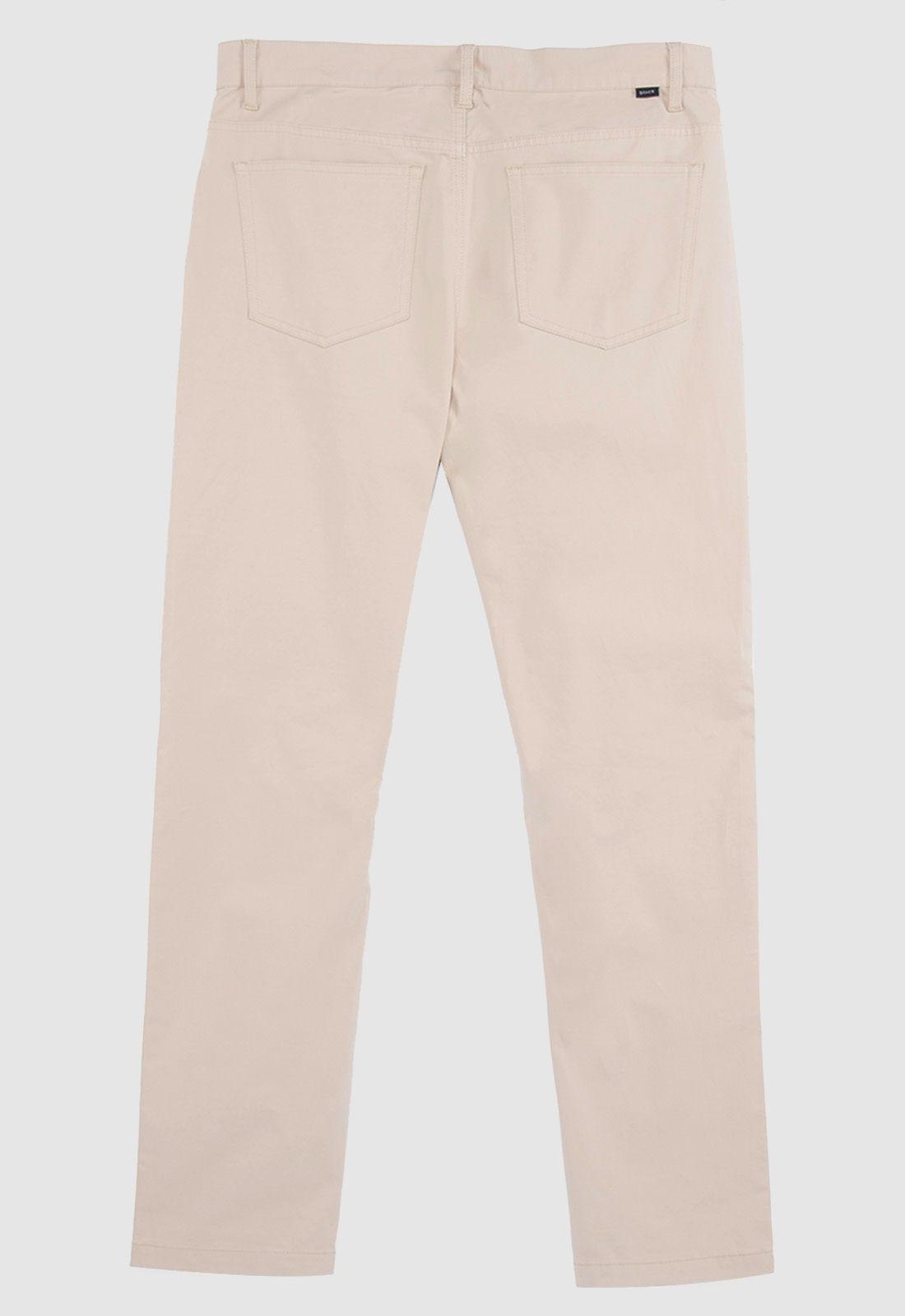 Pantalon Cotton Spandex Beige Black Bubba-1