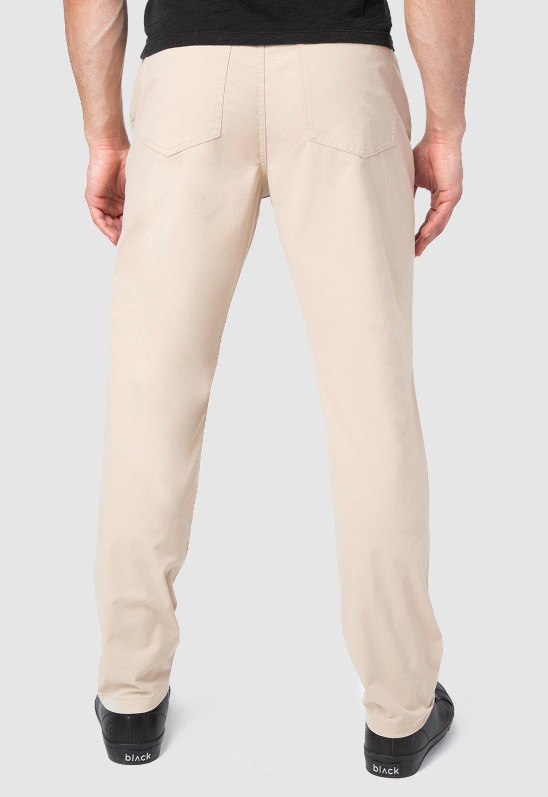 Pantalon Cotton Spandex Beige Black Bubba-6