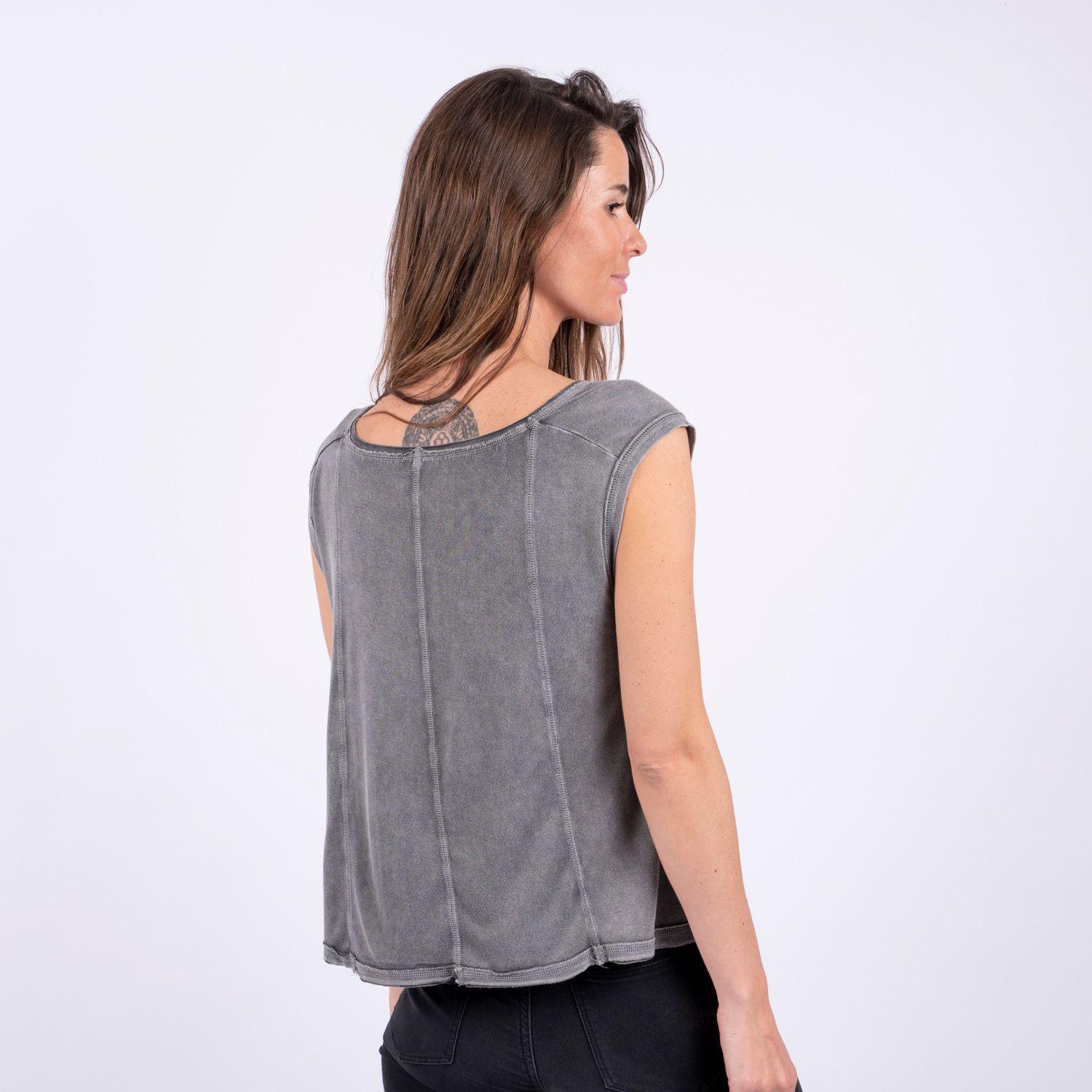 Women Tank Charcoal Black Bubba-1