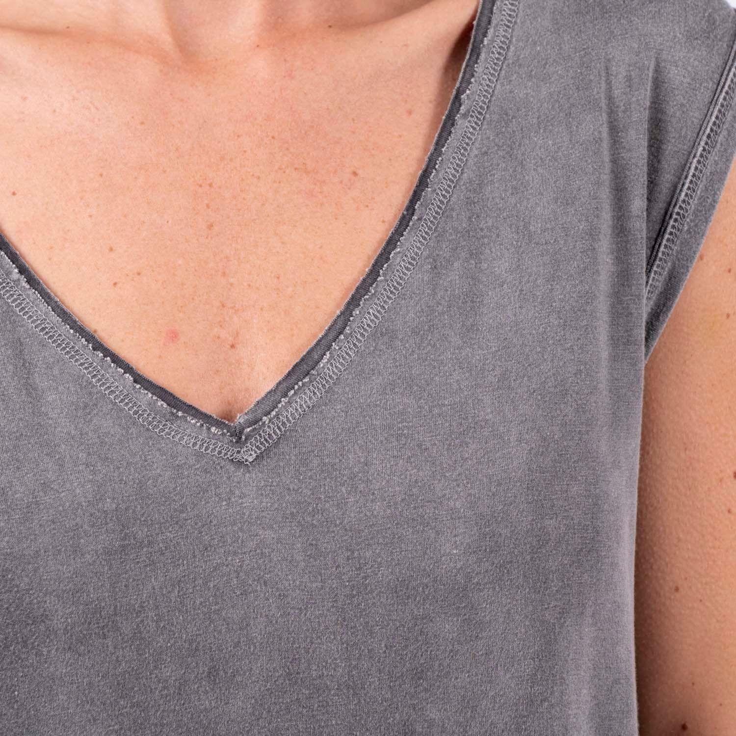Women Tank Charcoal Black Bubba-2