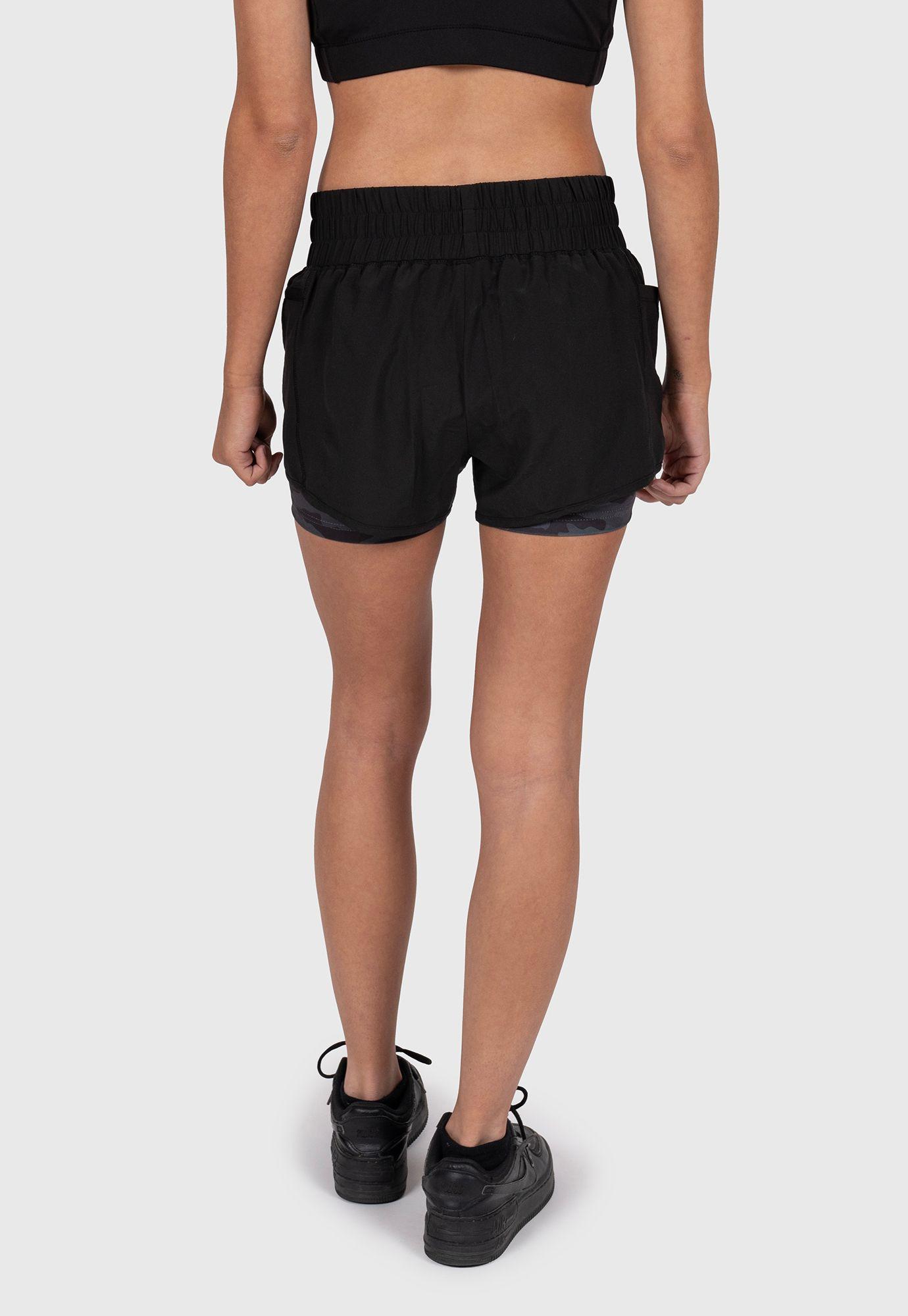 Women Short Active Black Bubba-2