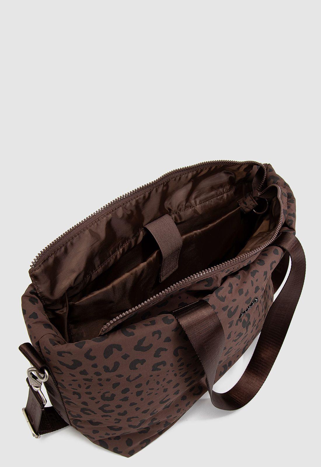 Tote Travel Essential Brown Cheetah Bubba Essentials-4