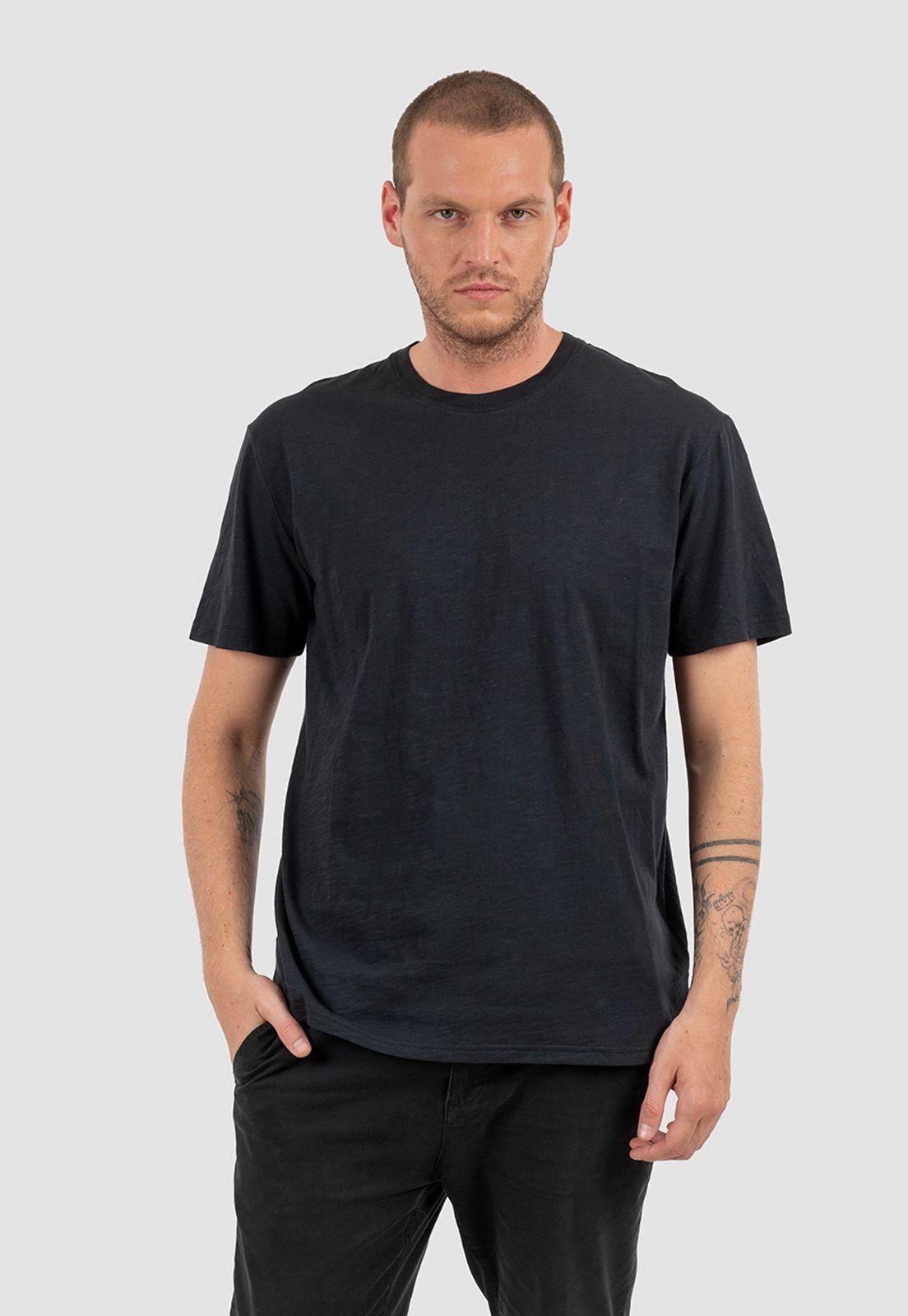 Essential Slub Tee Black Black Bubba-0
