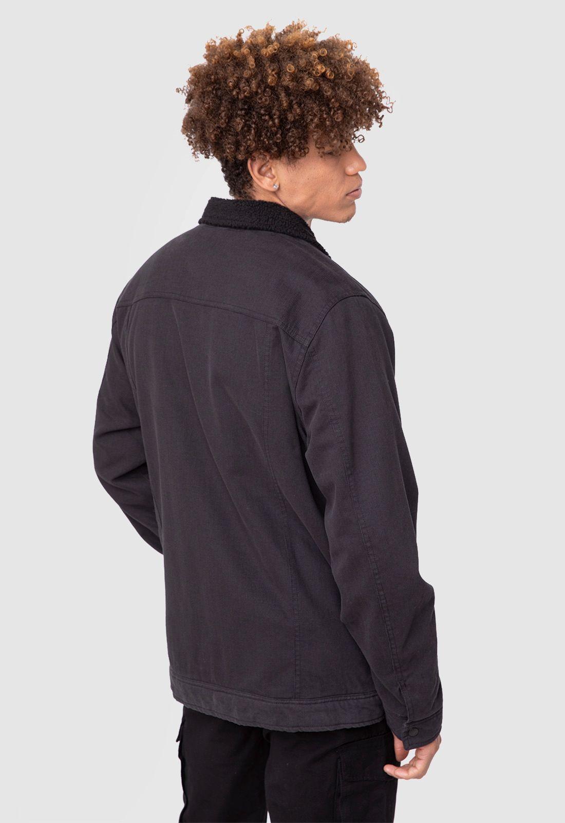 Courderoy Jacket Black  Black Bubba-1