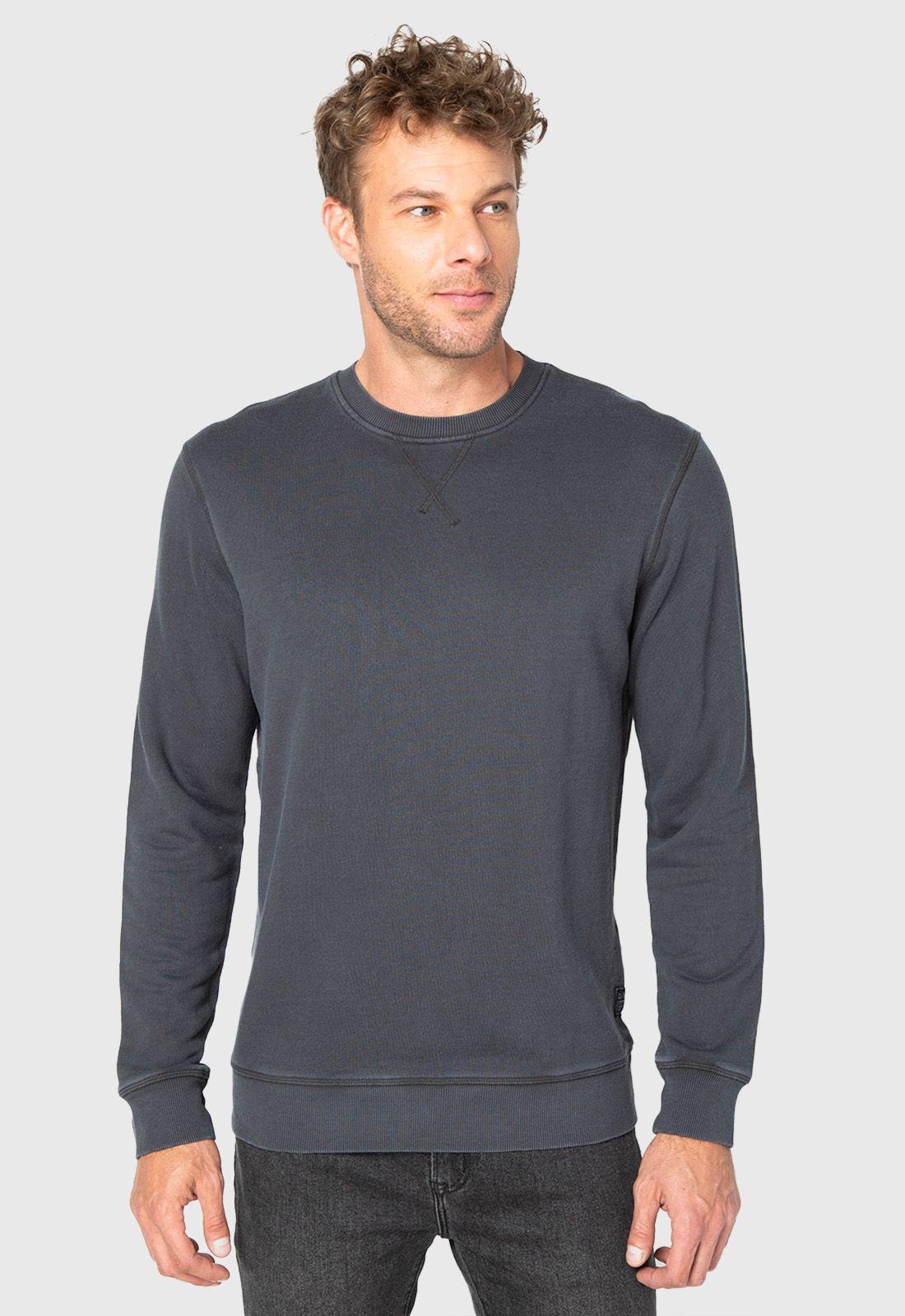 Classic Crewneck Dark Grey  Black Bubba-0