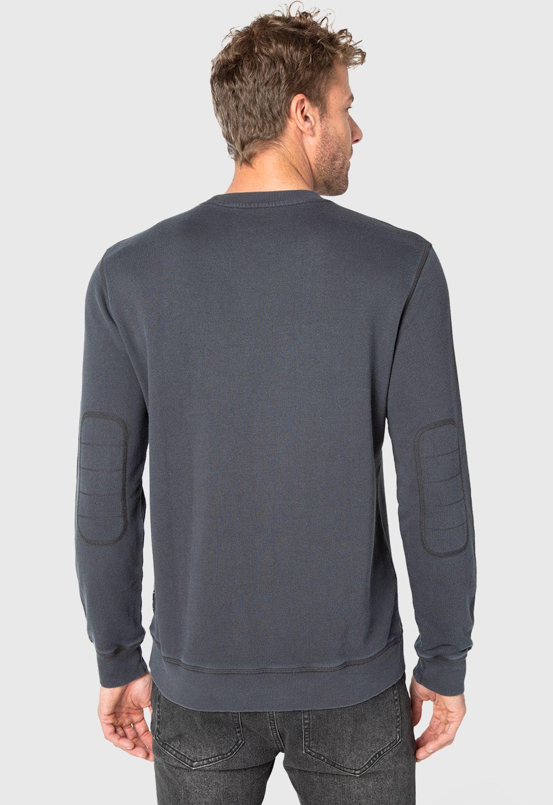 Classic Crewneck Dark Grey  Black Bubba-1