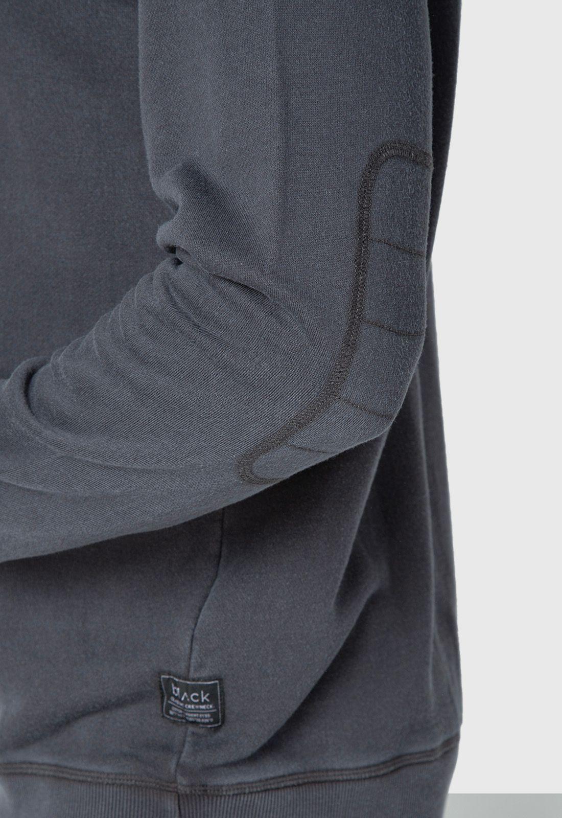 Classic Crewneck Dark Grey  Black Bubba-3