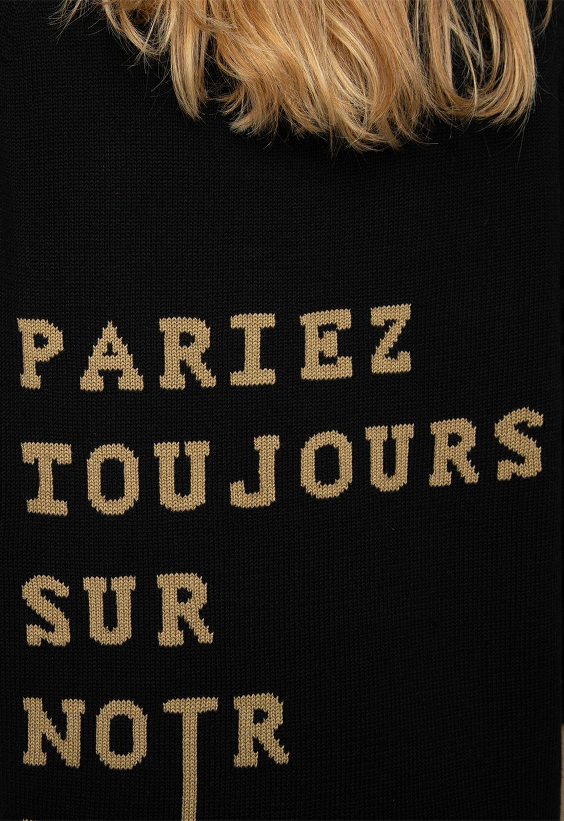 Women Sweater Noire Black Bubba-2