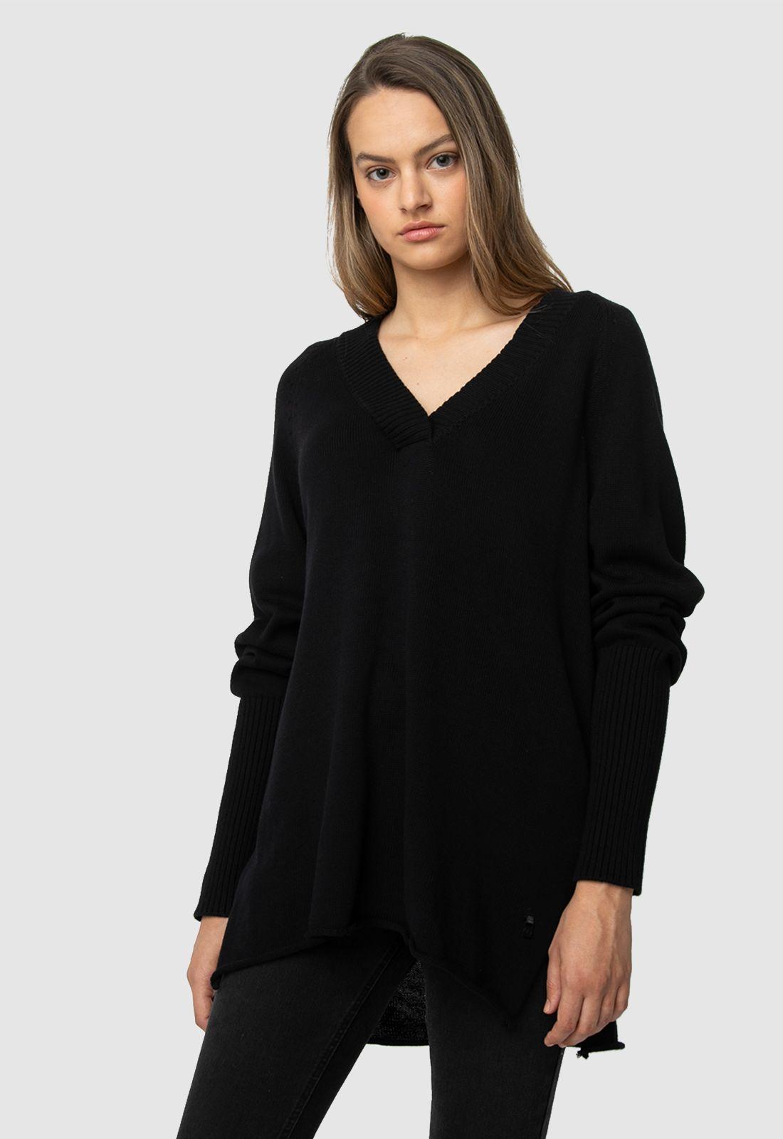 Women Sweater Noire Black Bubba-5