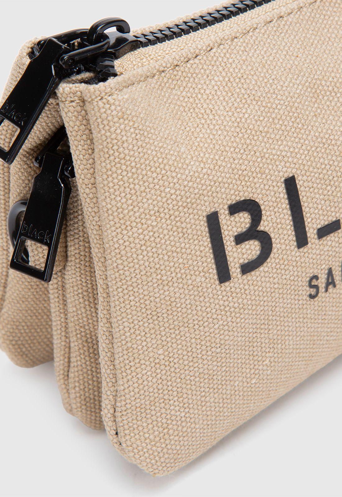 Billetera Canvas Beige Black Bubba-4