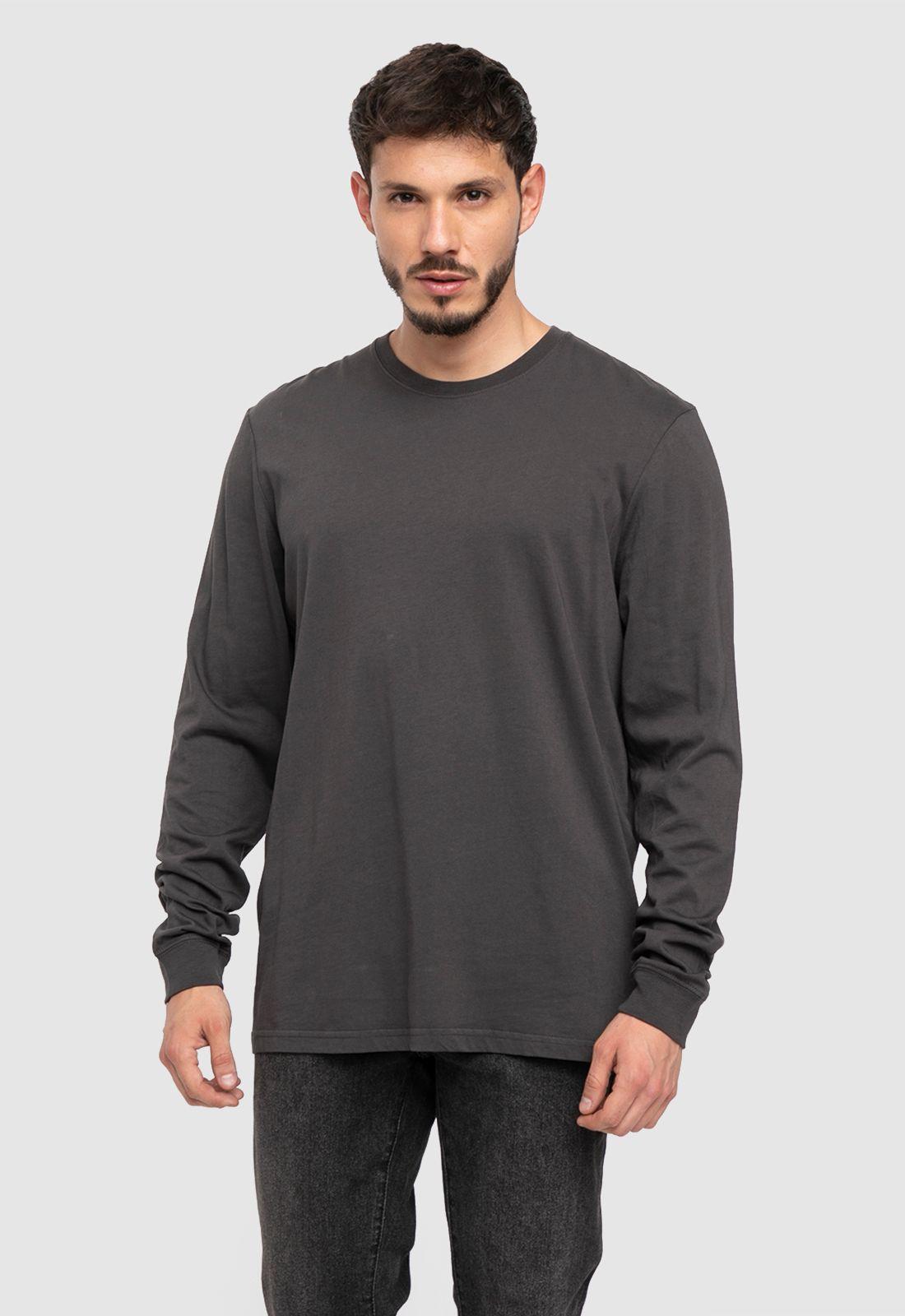 Long Shirt Dark Grey  Black Bubba-1