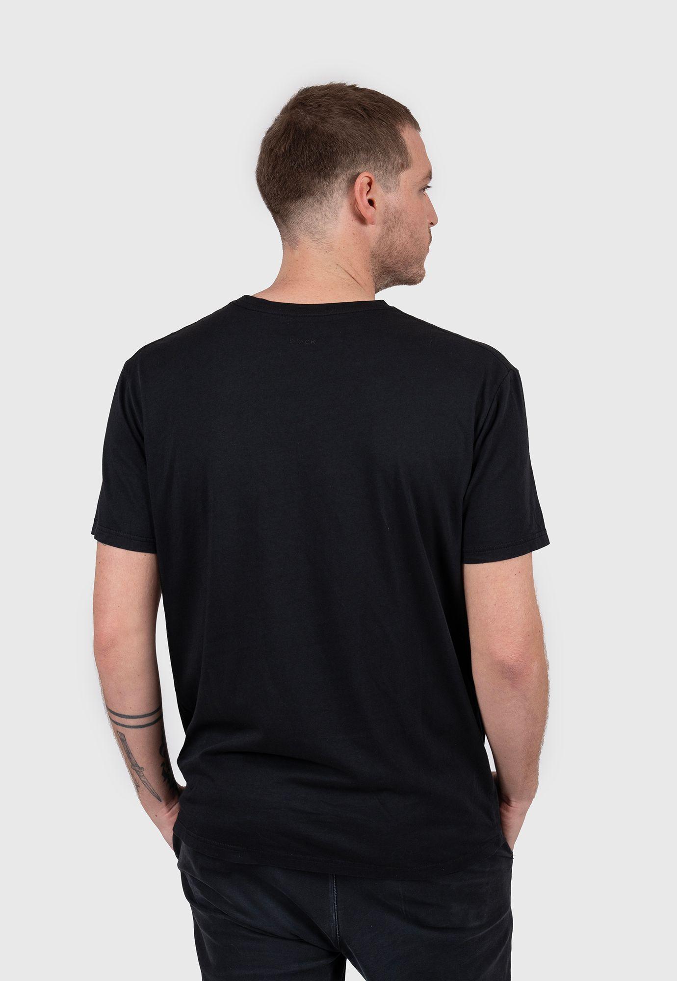Cotton Tee Skull Fire Black Bubba-2