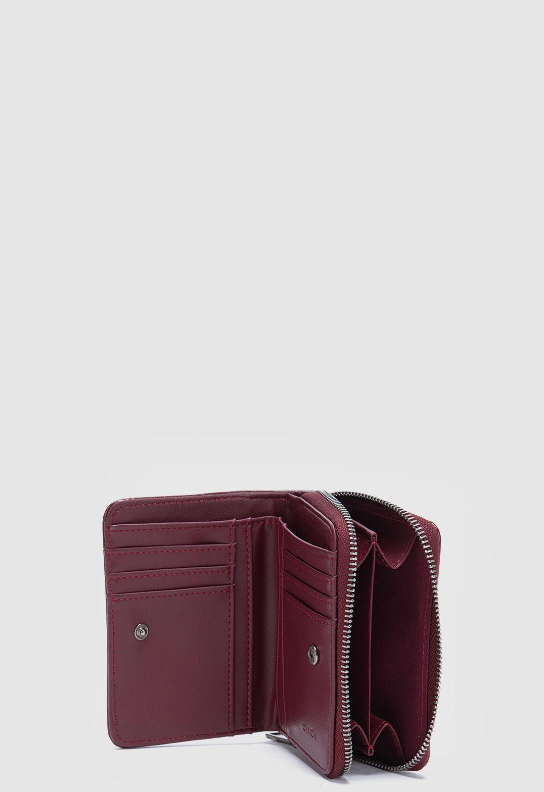 Billetera Claire Burgundy Black Bubba-4