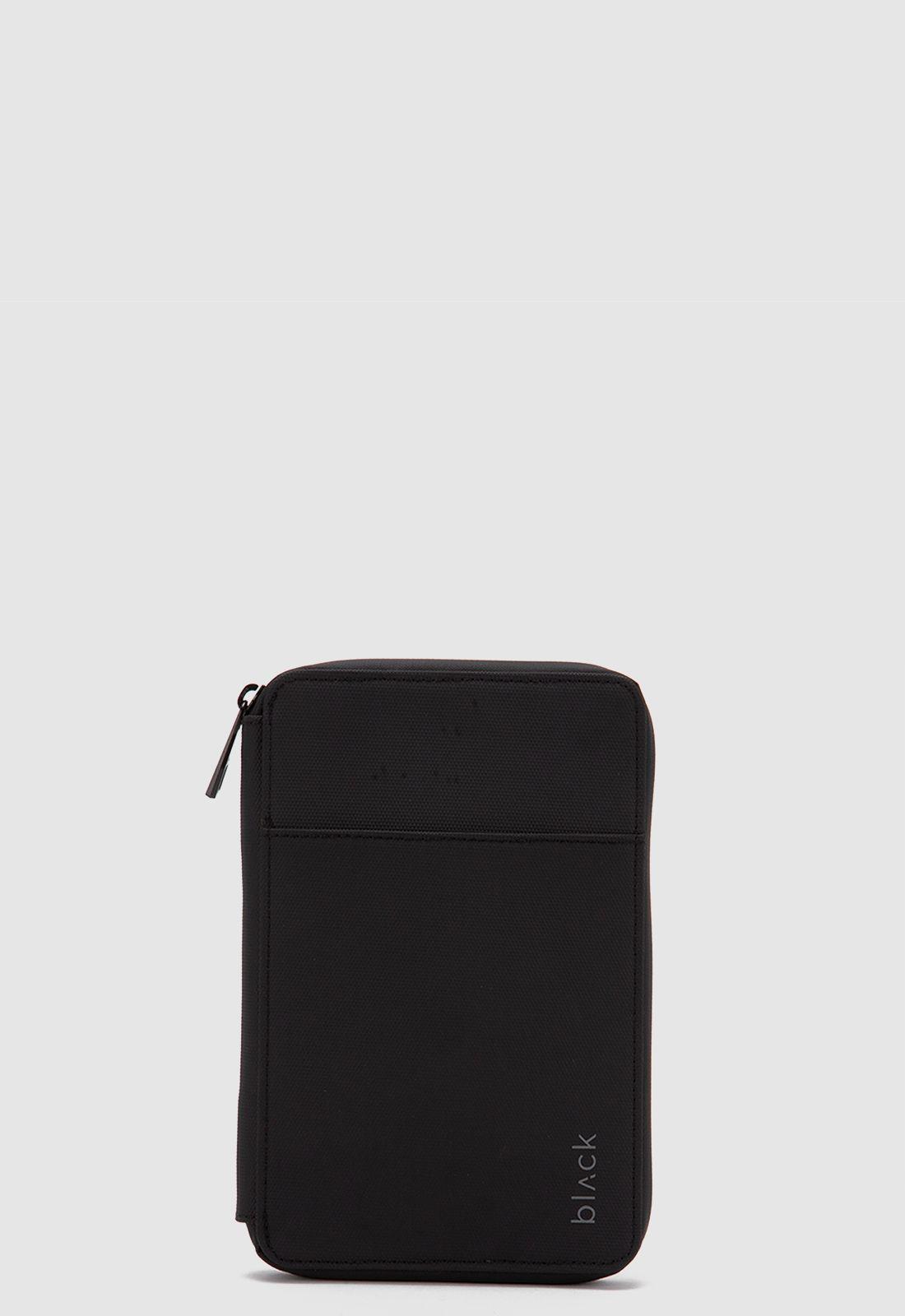 Passport Holder Travel Transit Black Black Bubba-0