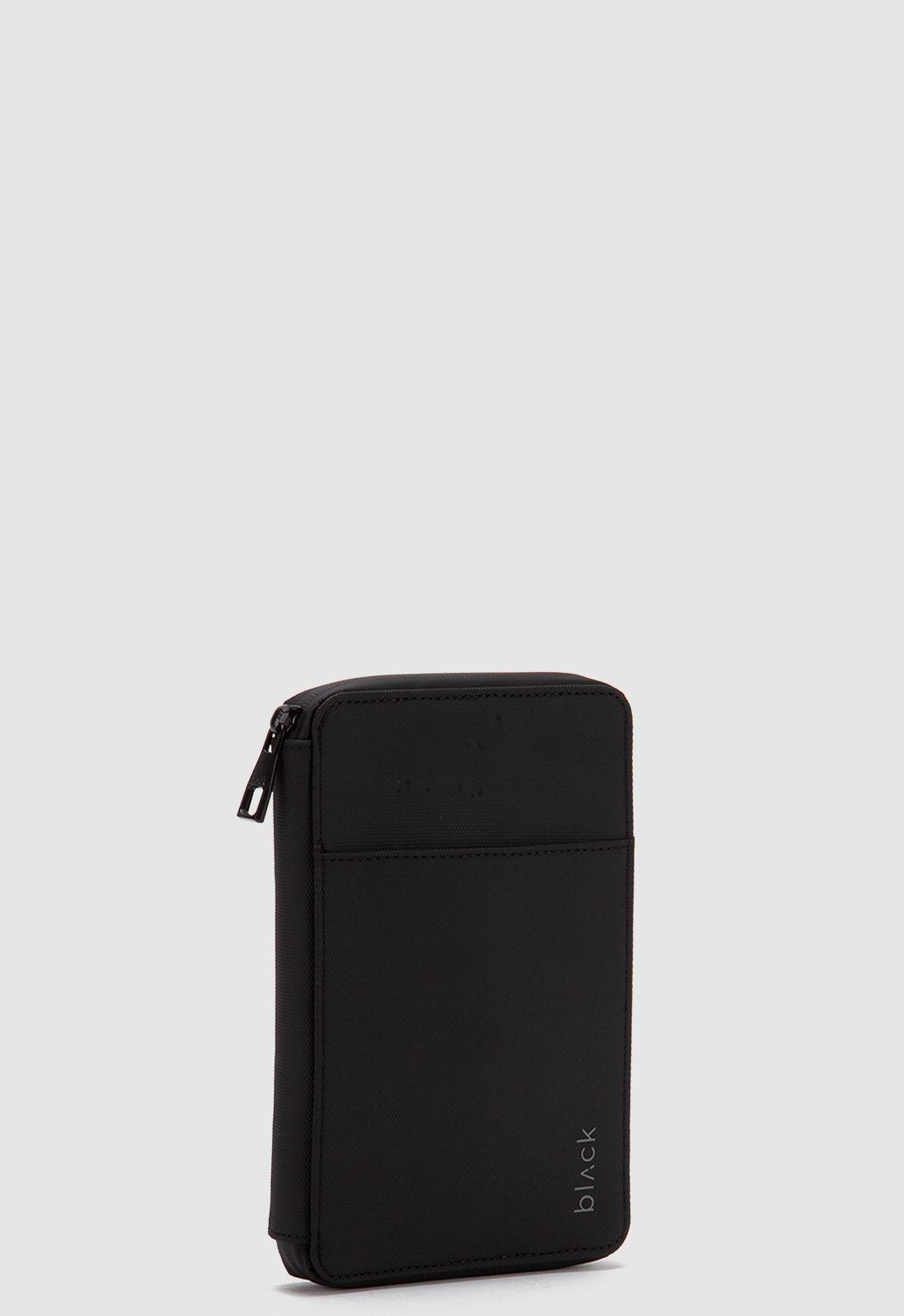 Passport Holder Travel Transit Black Black Bubba-1