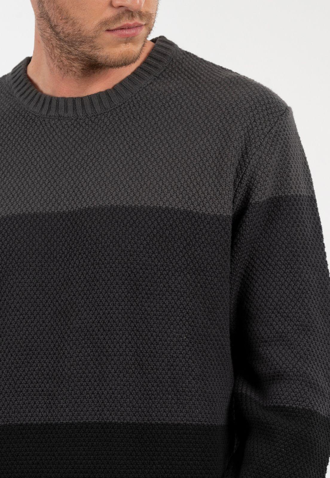 Sweater Three Tone Black Bubba-2